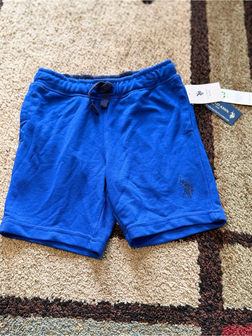 U.S. Polo Assn. Kids Royal Blue Athletic Fleece Shorts